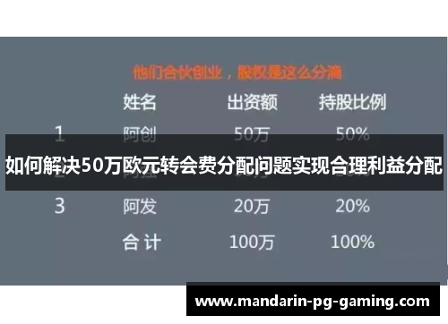 如何解决50万欧元转会费分配问题实现合理利益分配 如何解决50万欧元转会费分配问题实现合理利益分配